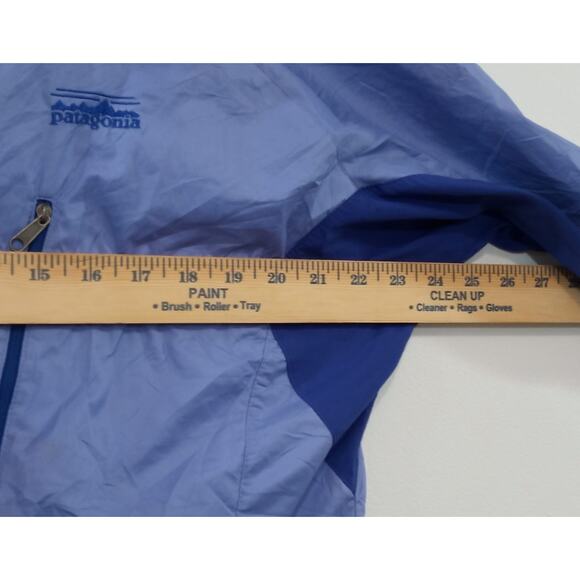 Patagonia Women's Y2K Purple Windbreaker Jacket Running Lightweight Zip Size S - Picture 10 of 11